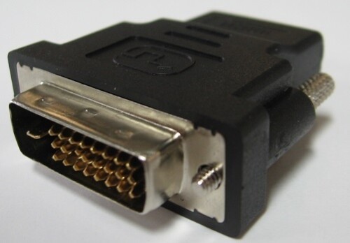 HDMI female to DVI-D male adapater