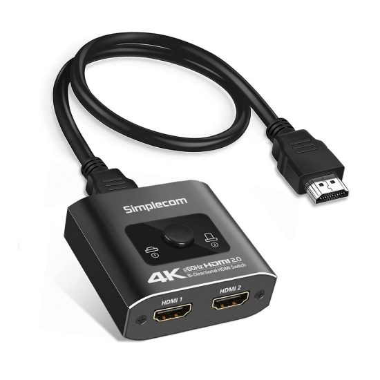 2 Way HDMI 2.0 Switch Selector 4K@60Hz HDCP 2.2