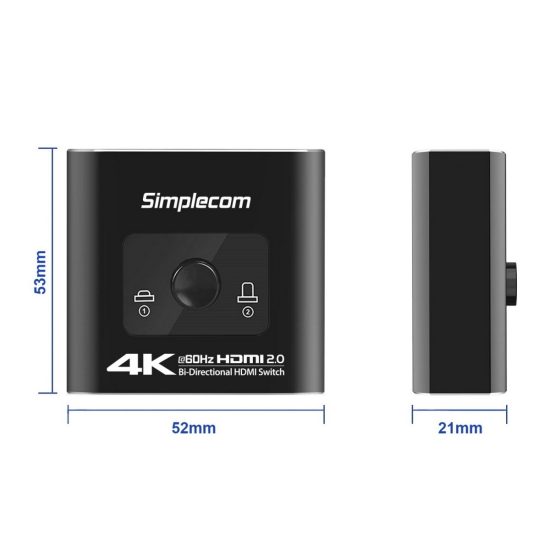 2 way HDMI switch selector