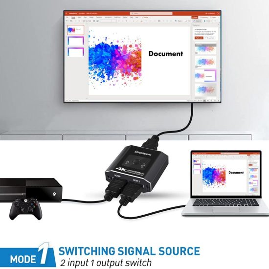 2 way HDMI switch selector