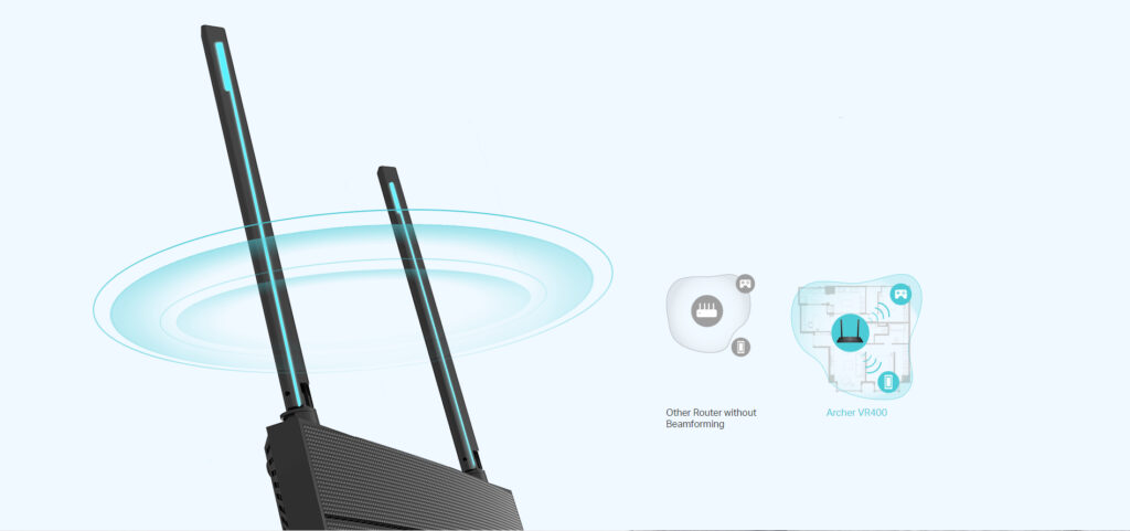 TP-Link Archer VR400 AC1200 Wireless VDSL/ADSL Modem Router