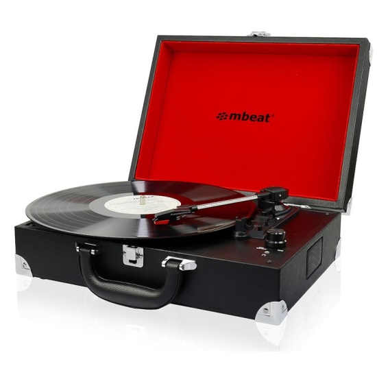 mbeat Retro Briefcase-styled USB Turntable Recorder