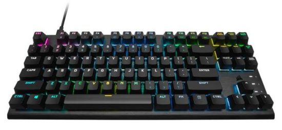 Corsair K60 PRO TKL RGB Optical-Mechanical Gaming Keyboard Black - CH-911D01A-NA